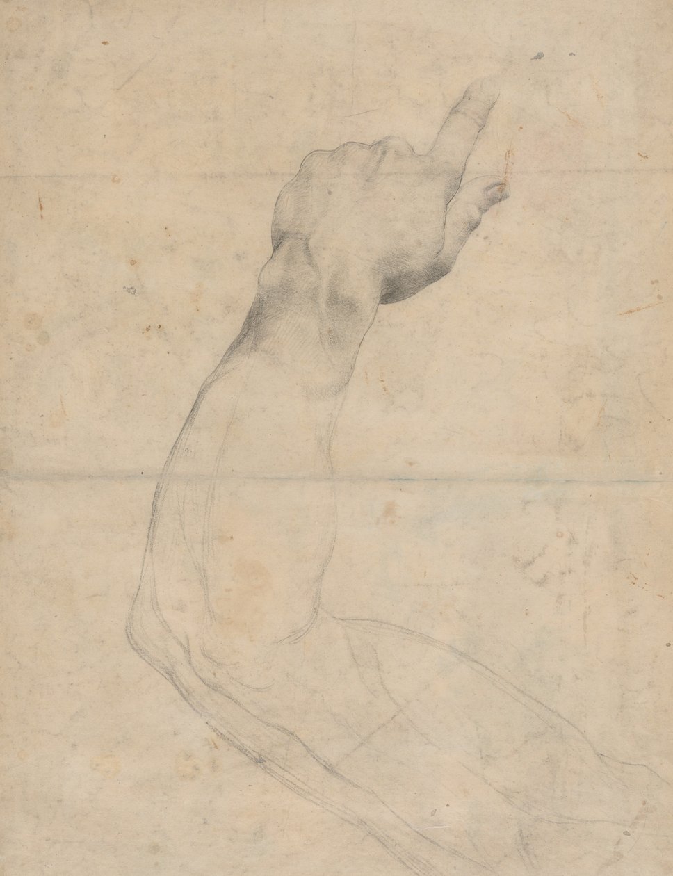 Studie af en arm [verso] af Guillaume Lethiere