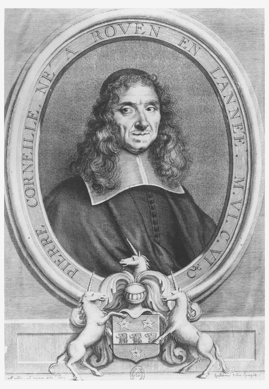 Pierre Corneille, 1663 af Guillelmus Vallet