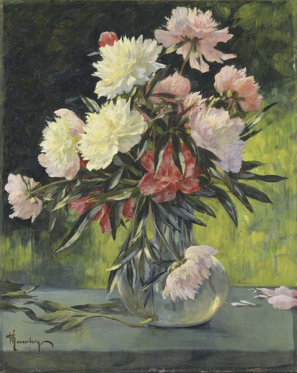 Pæoner, 1898 af Gunnar Gunnarson Wennerberg
