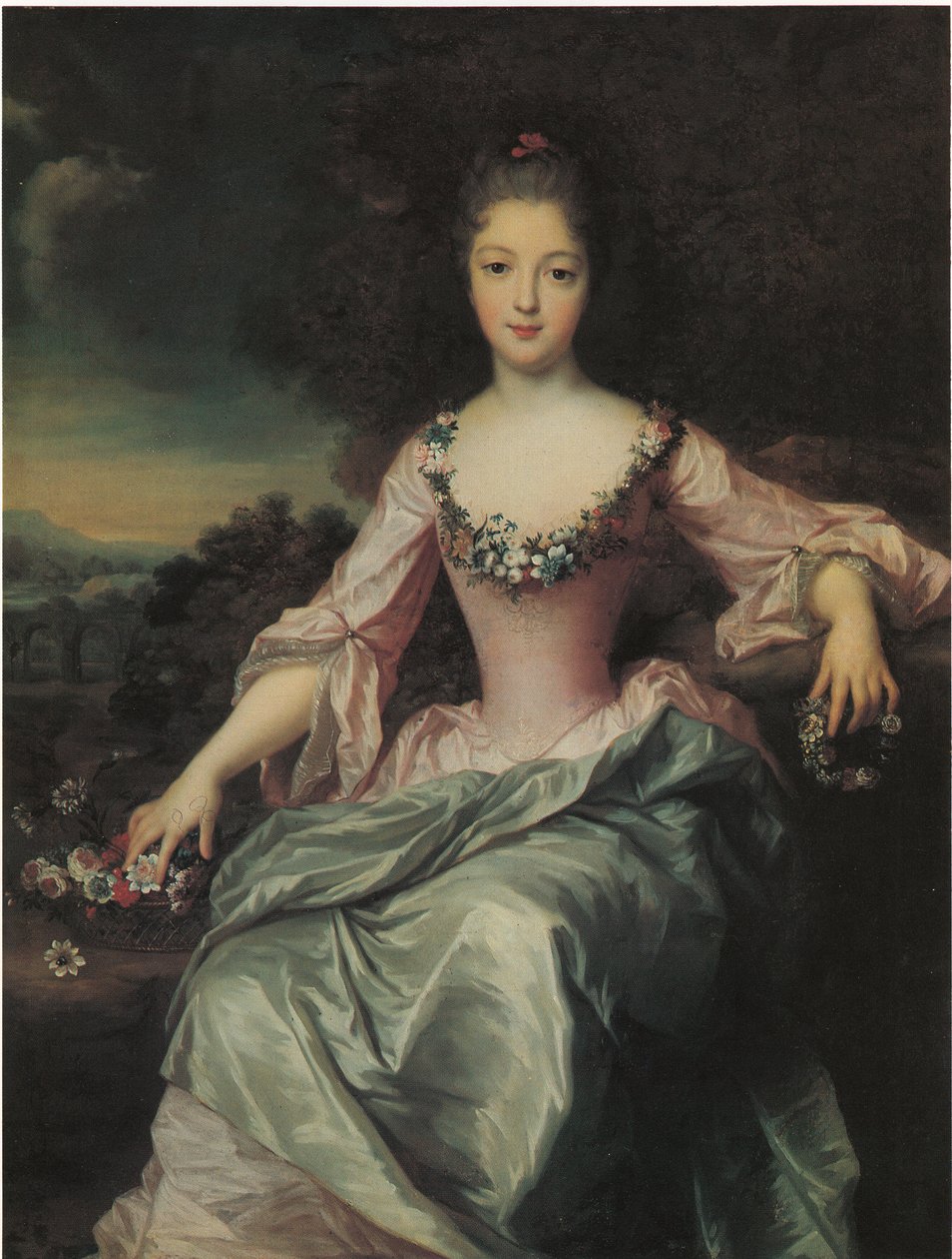 Portræt af Marie Anne de Bourbon af Gustaf Lundberg