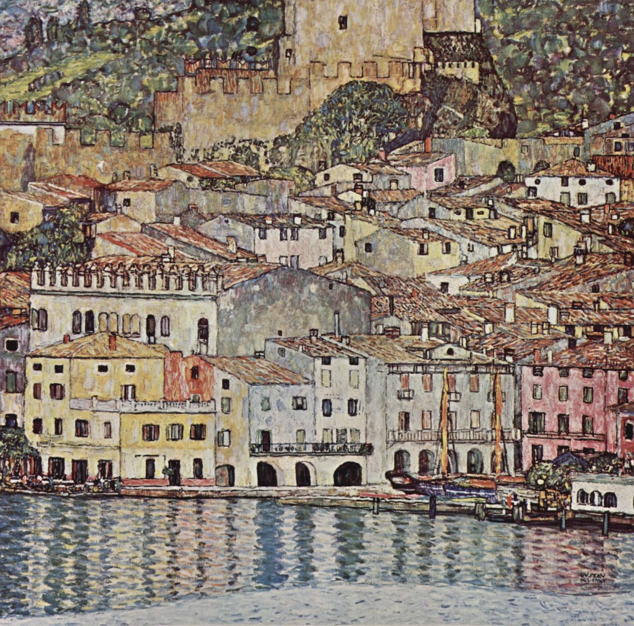 Malcesine ved Gardasøen af Gustav Klimt