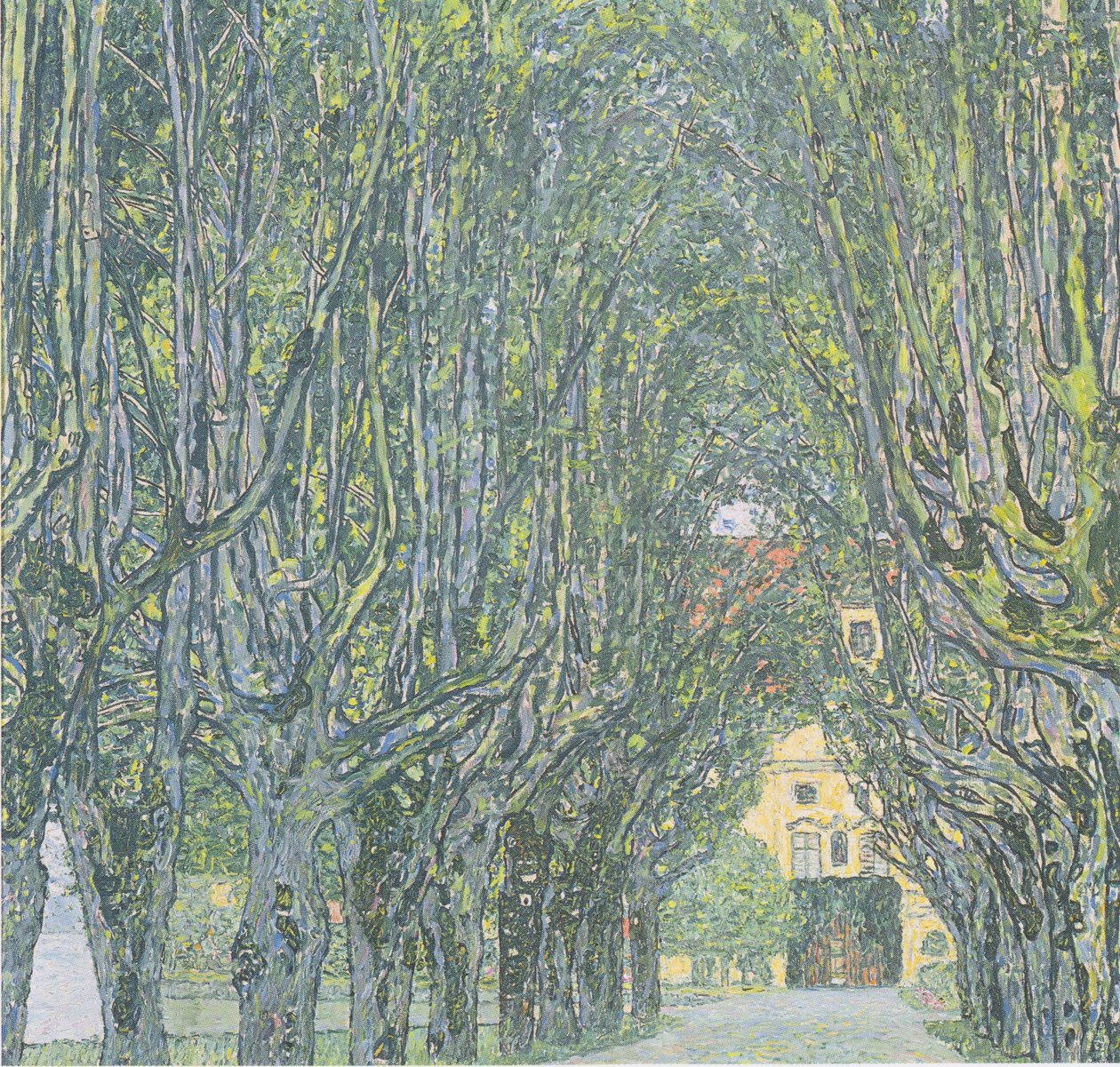 Avenue foran Schloss Kammer af Gustav Klimt