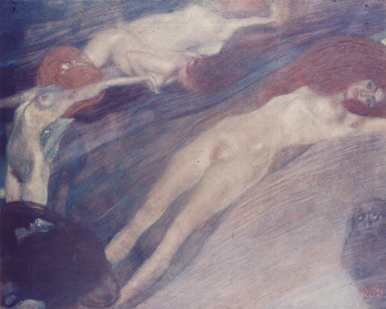 Vand i bevægelse af Gustav Klimt
