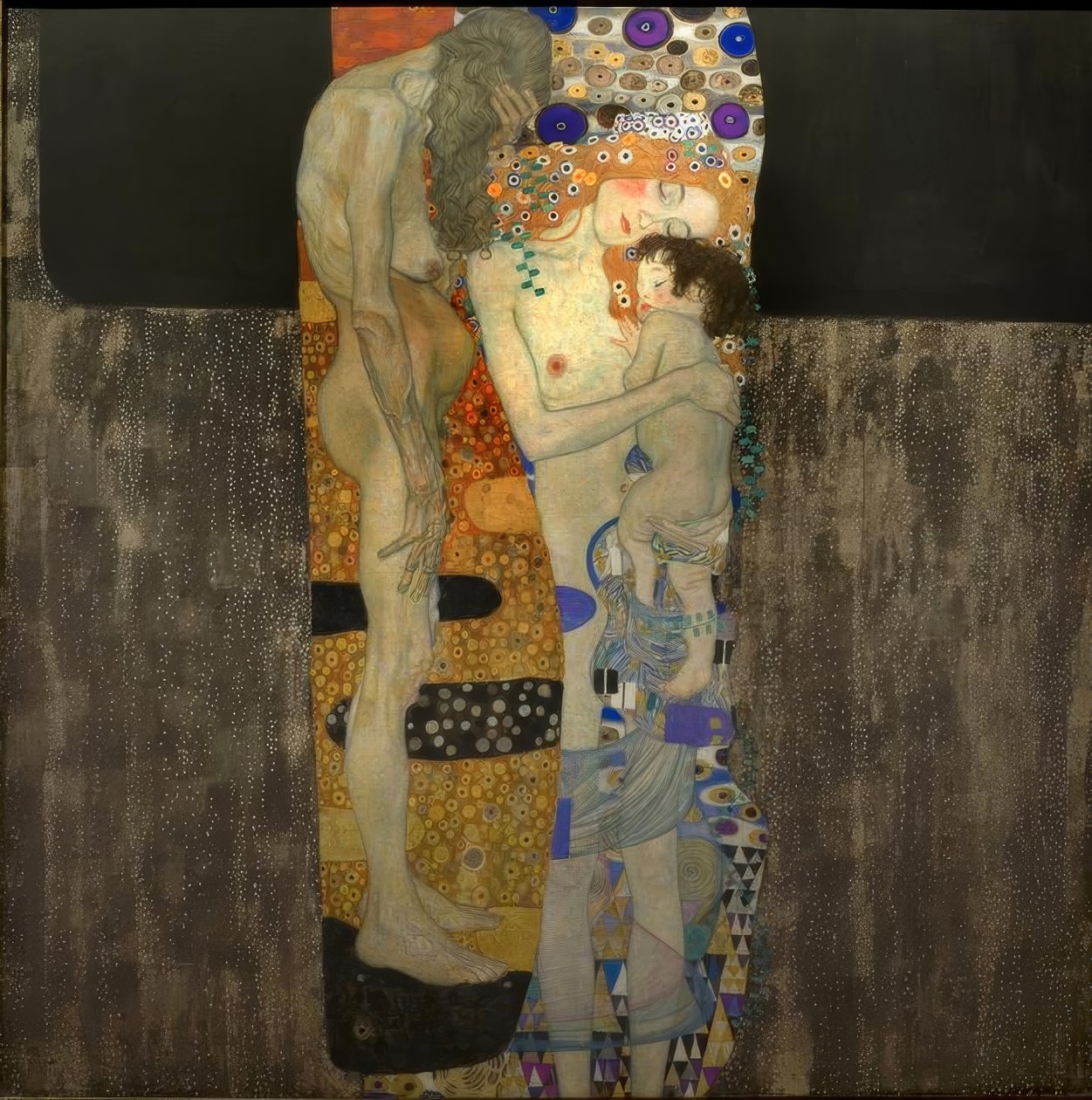 Kvindens tre alder af Gustav Klimt