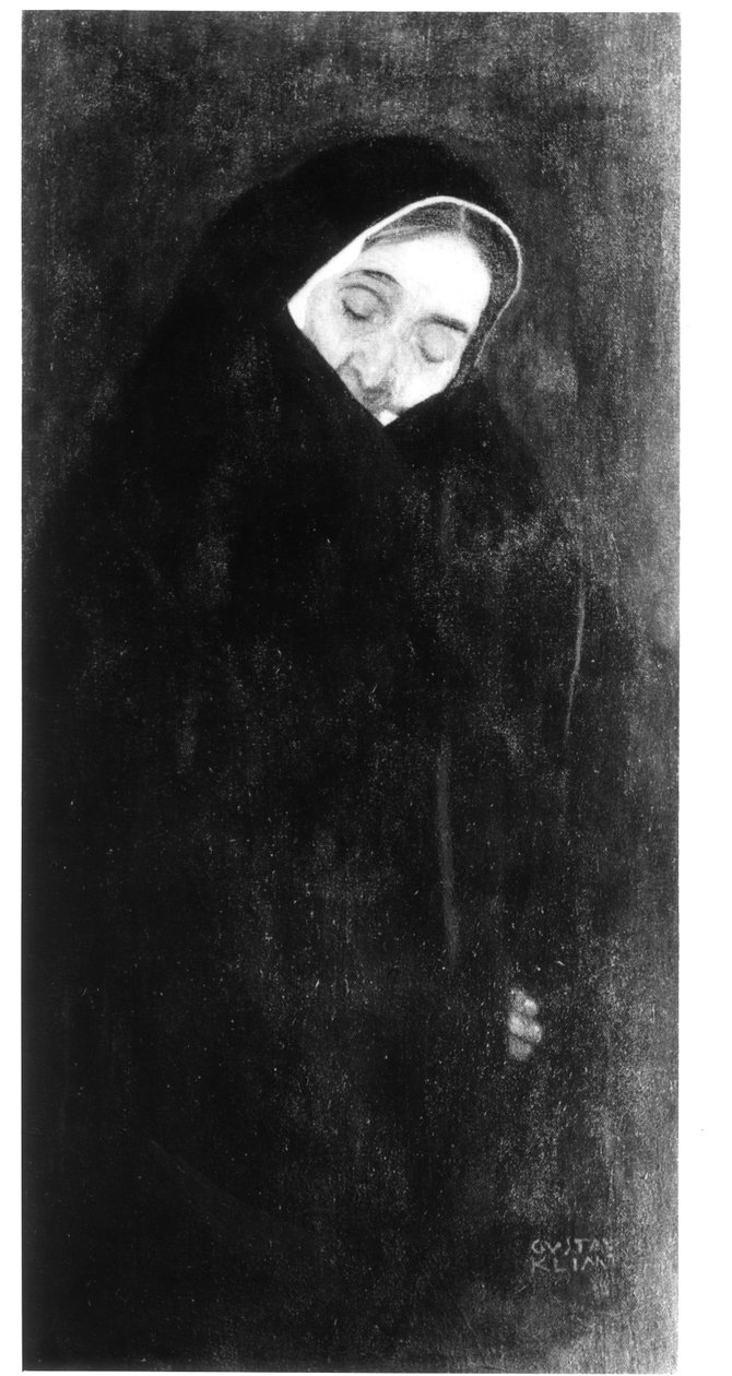 Gammel kvinde, 1909 af Gustav Klimt