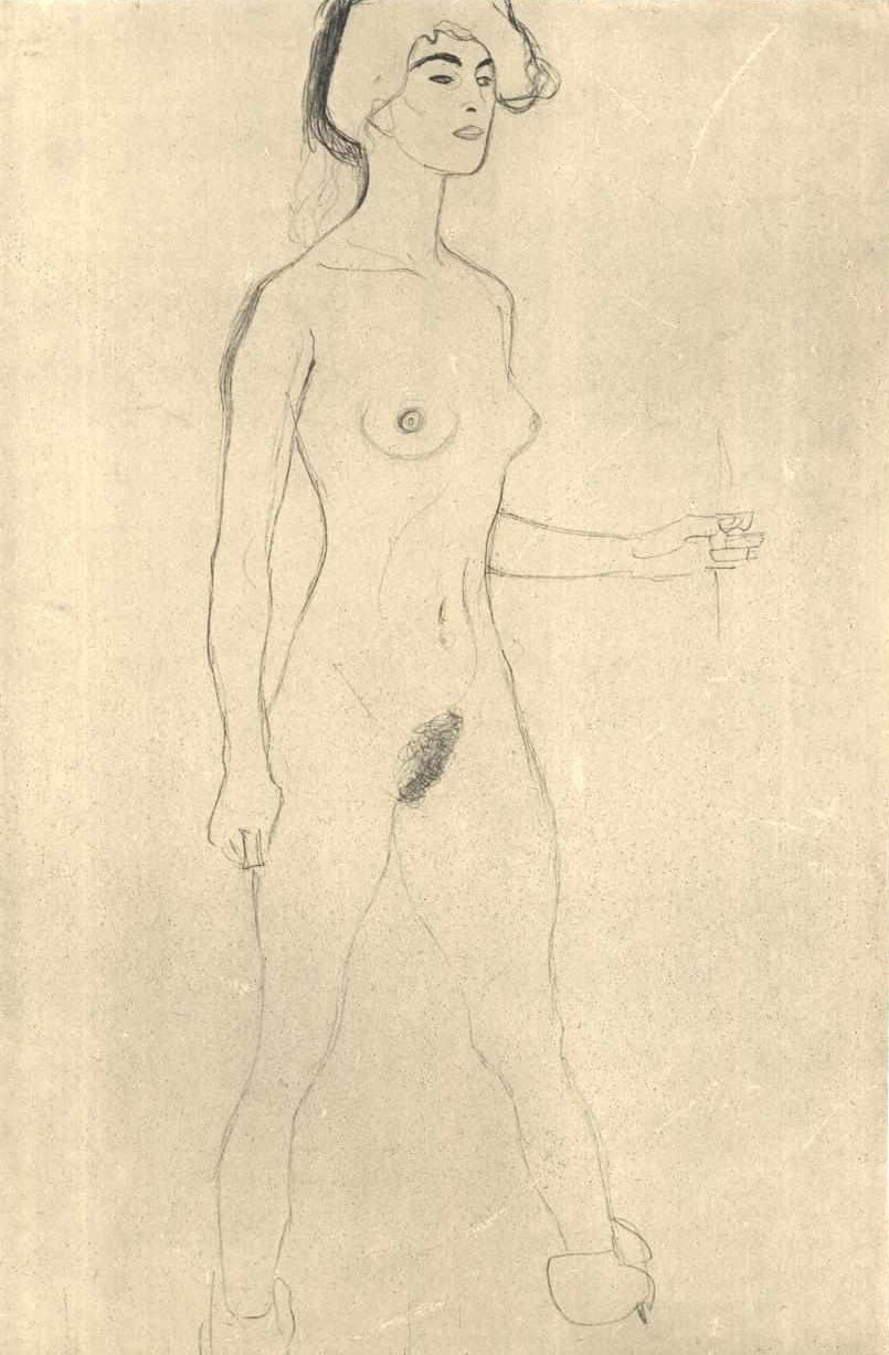 Gribende handling af Gustav Klimt