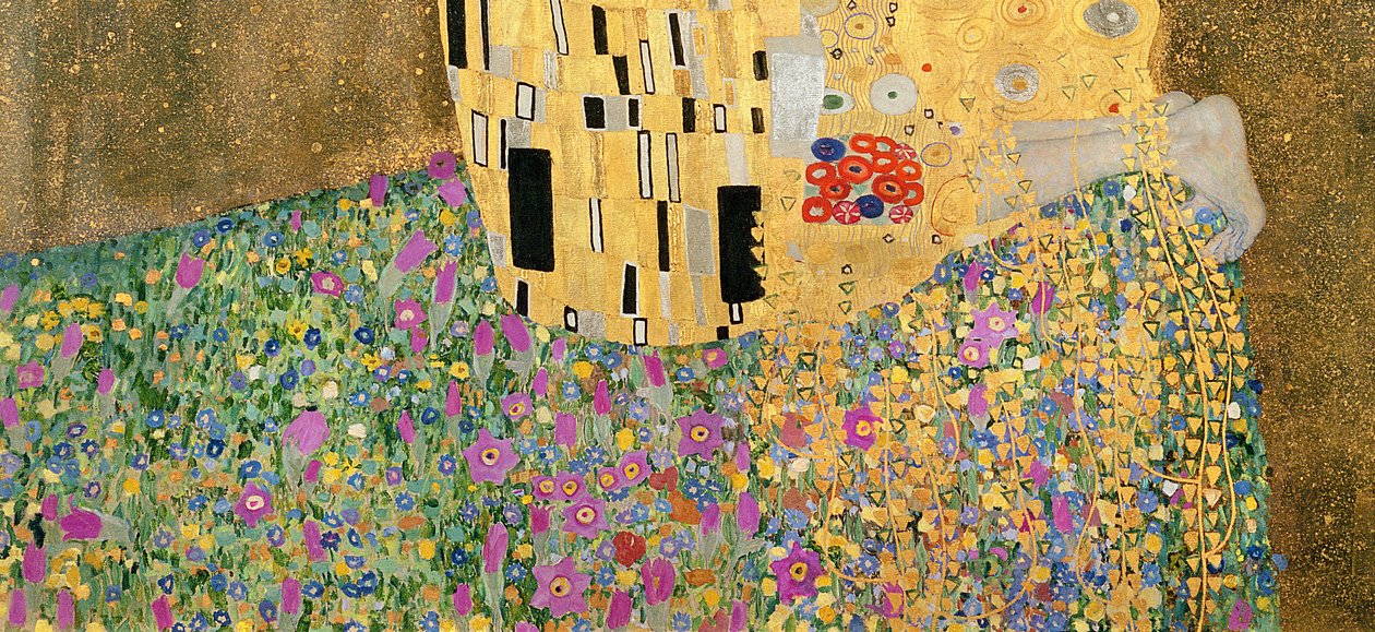 Kyset, 1907-08 olie på lærred detalje af 601 af Gustav Klimt
