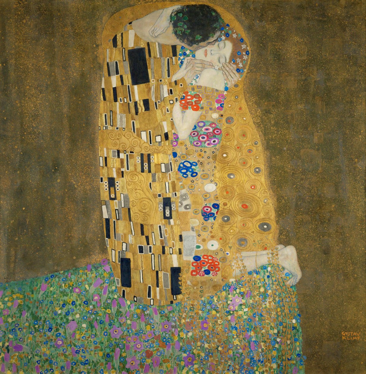 Kysset af Gustav Klimt
