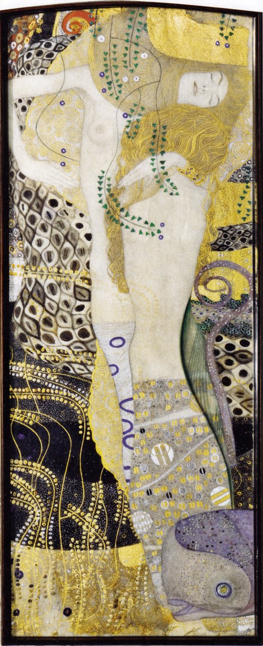 Vandslanger I (veninder) af Gustav Klimt