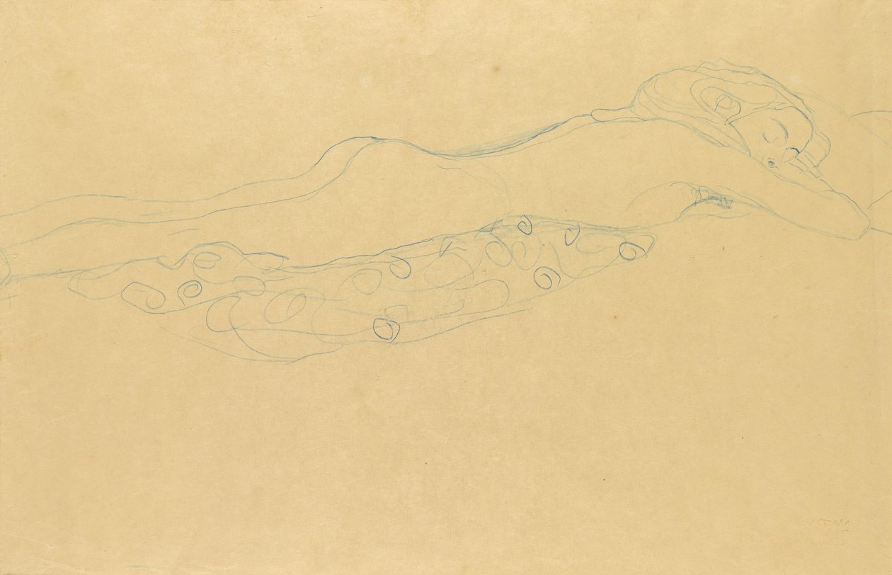 Vandslanger II af Gustav Klimt