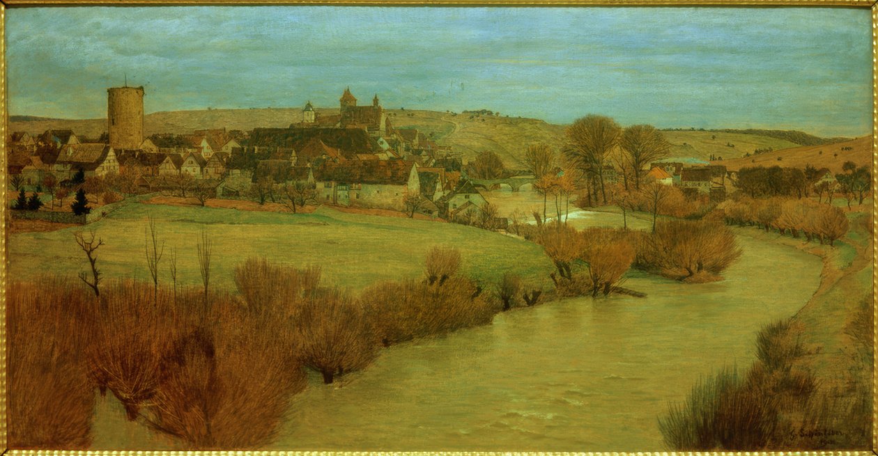 Besigheim af Gustav Schönleber