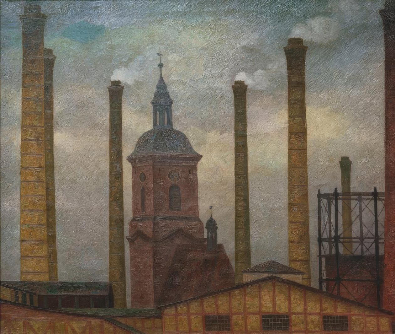 G. Wunderwald, kirke og fabrik af Gustav Wunderwald