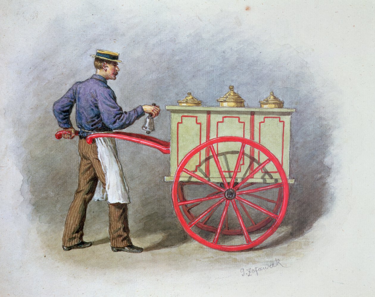Issælgeren, 1895 af Gustav Zafaurek