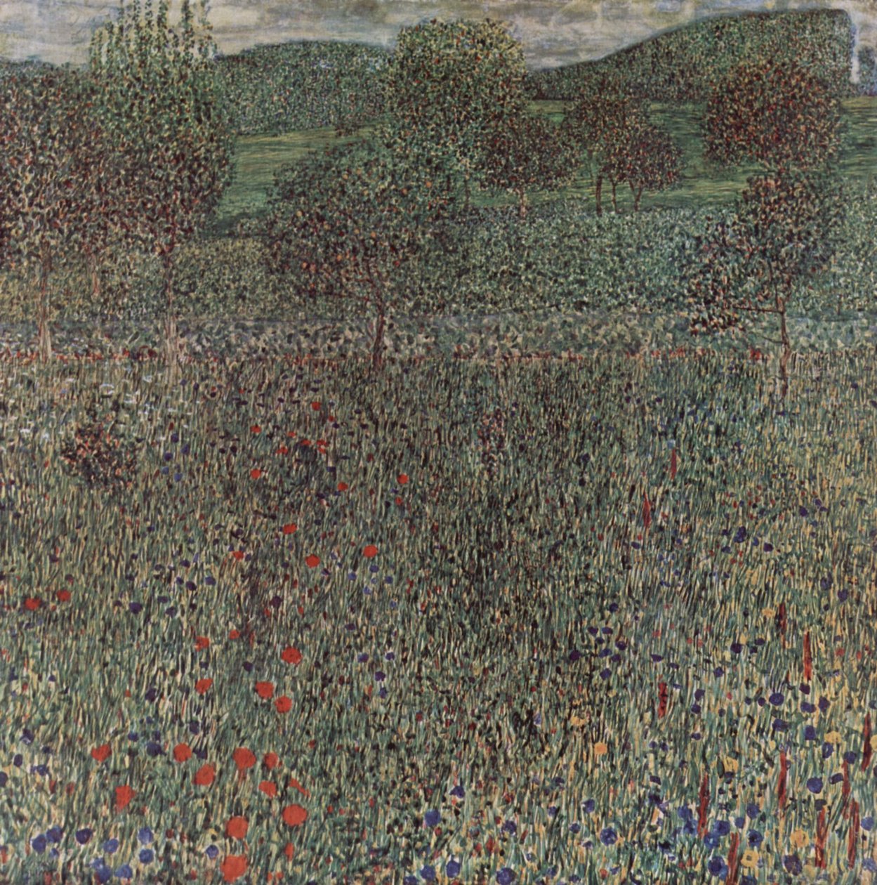 Blomstrende mark af Gustav Klimt