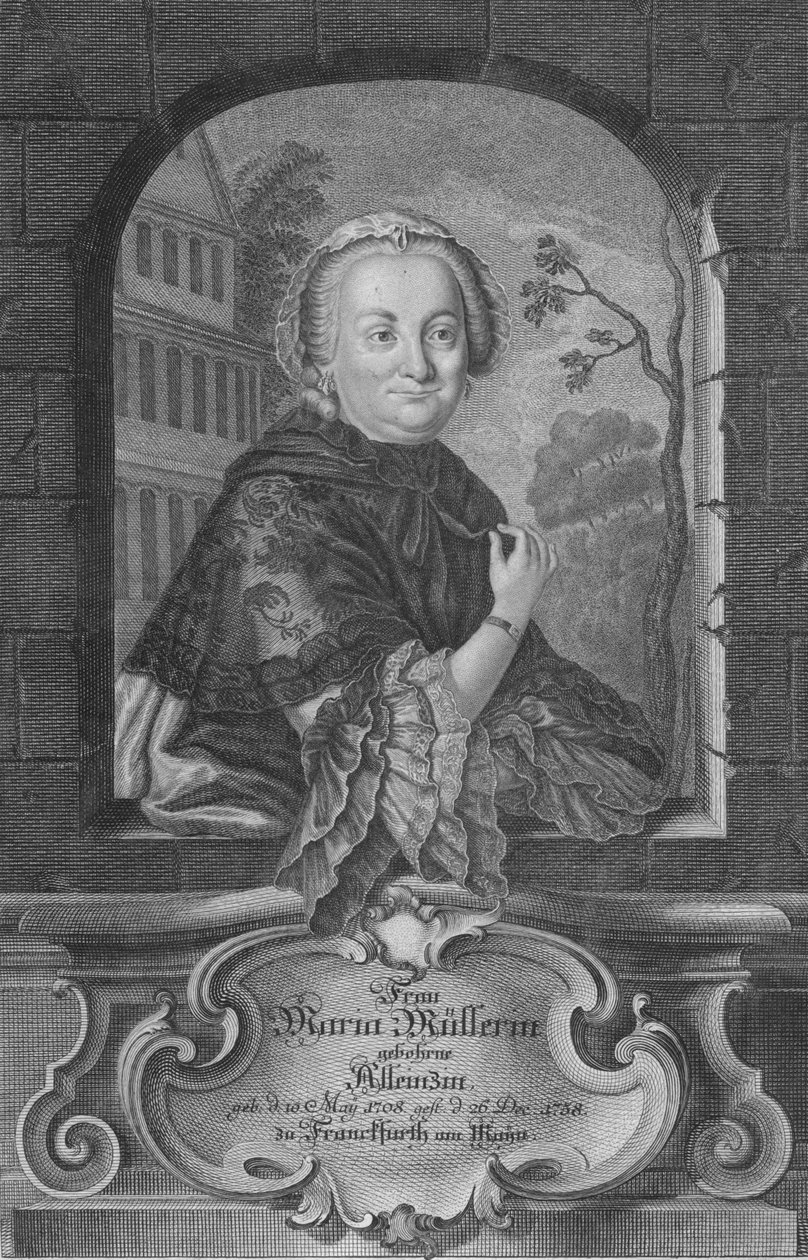 Frau Maria Mullerin, 1759. af Gustav Andreas Wolfgang