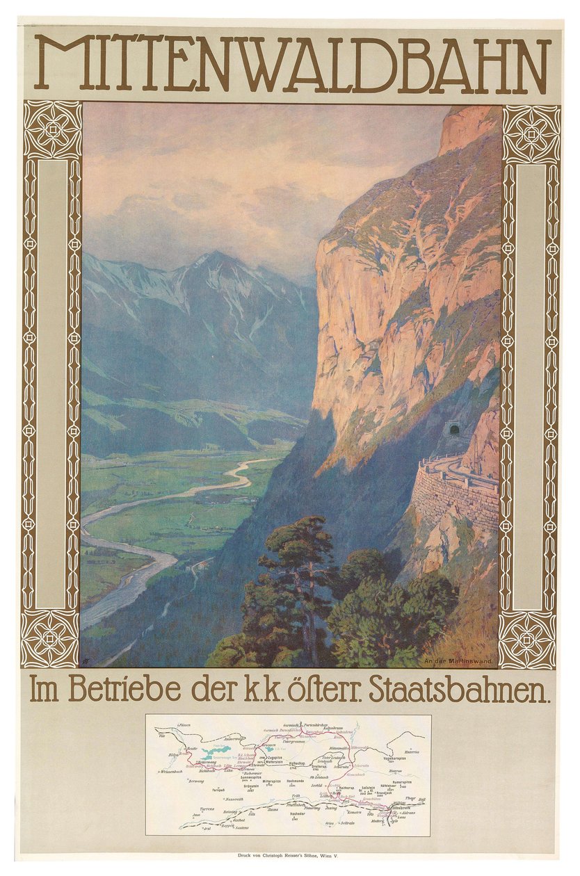 Mittenwald Railway, ca. 1912. af Gustav Jahn