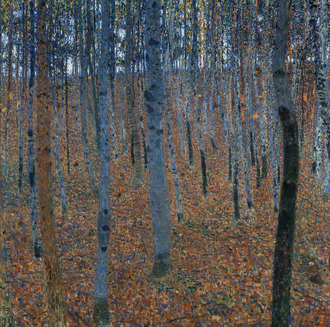 Beech Grove I af Gustav Klimt