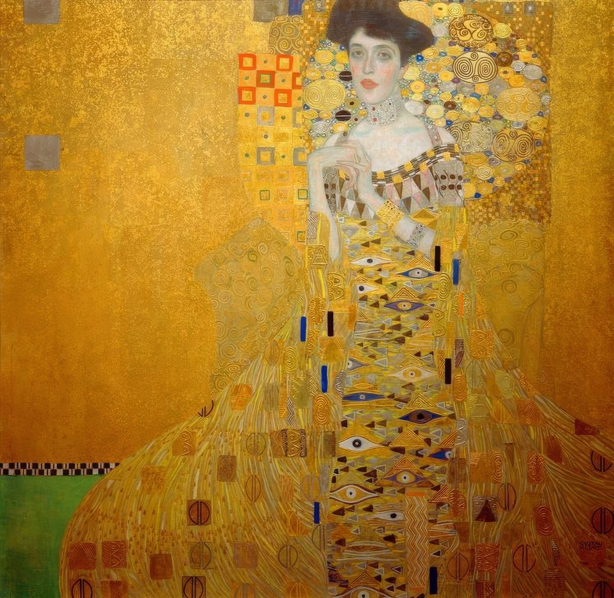 Portræt af Adele Bloch-Bauer I af Gustav Klimt
