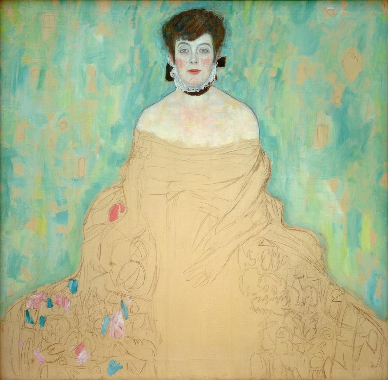 Portræt af Amalie Zuckerkandl af Gustav Klimt