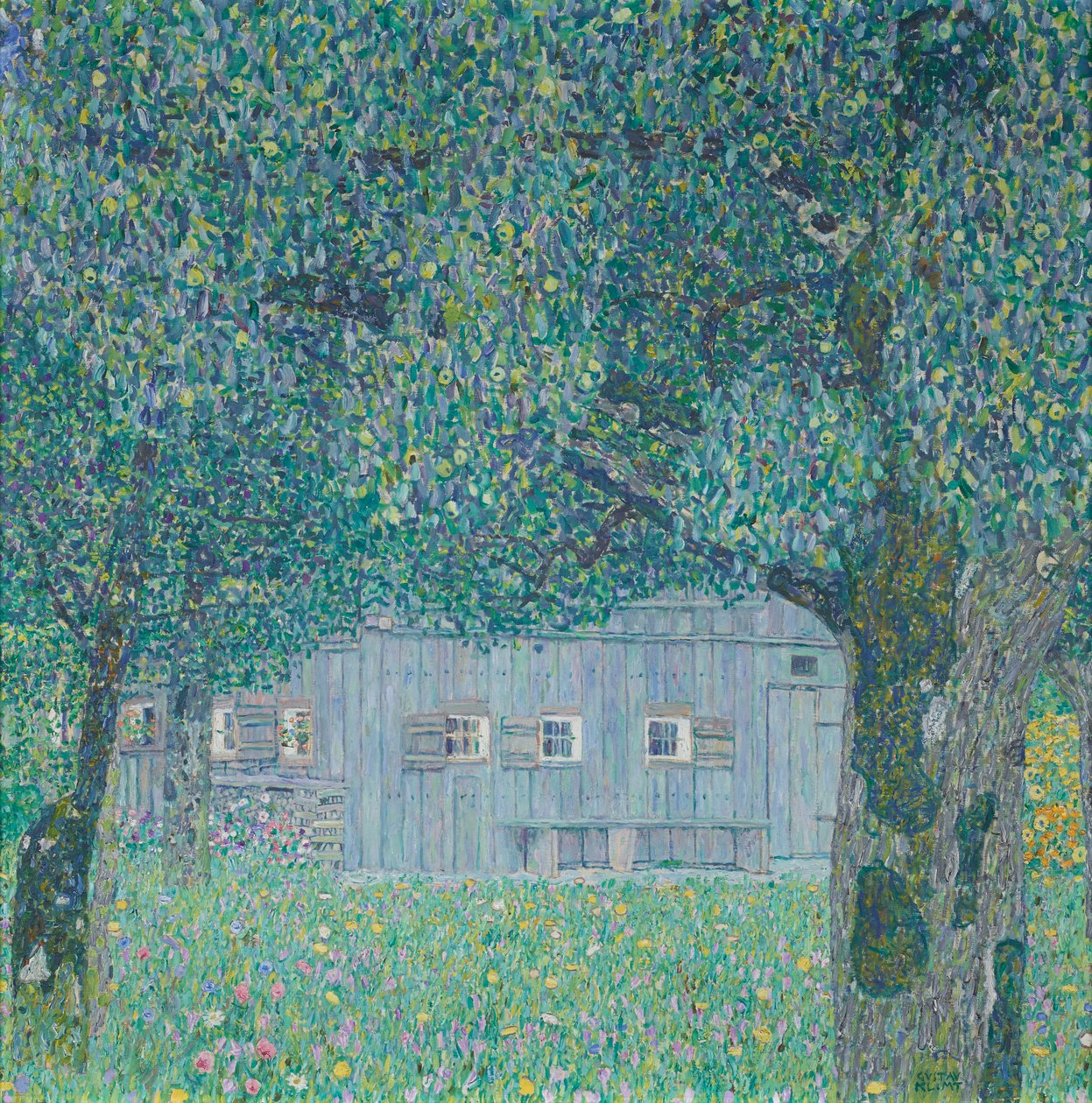 Bondegård i Øvre Østrig af Gustav Klimt