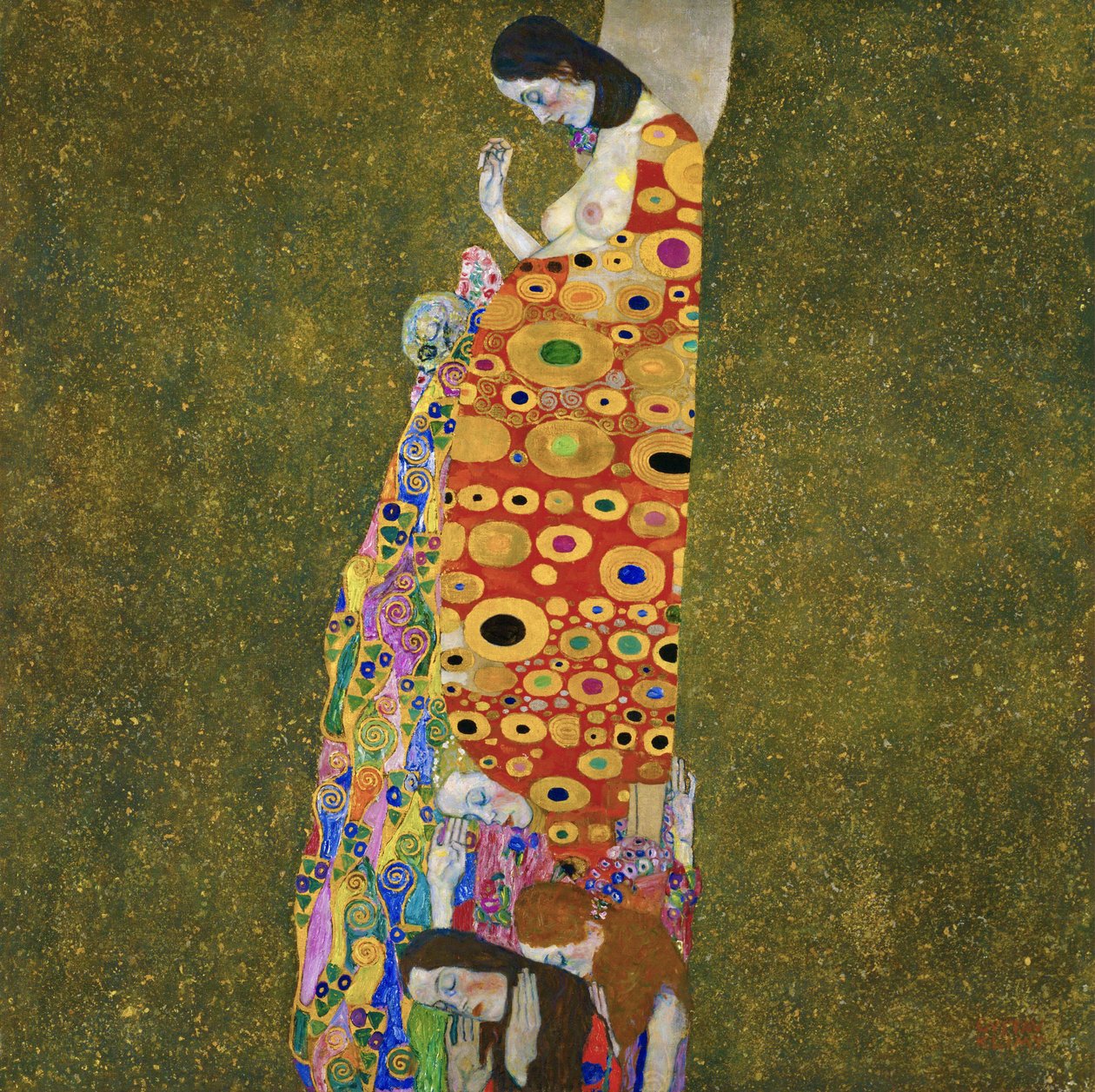 Håb II af Gustav Klimt