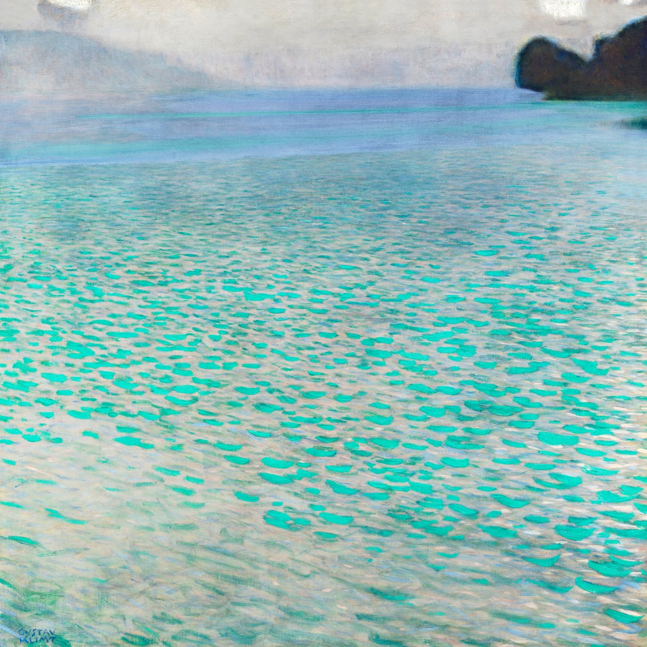 Attersee-søen af Gustav Klimt