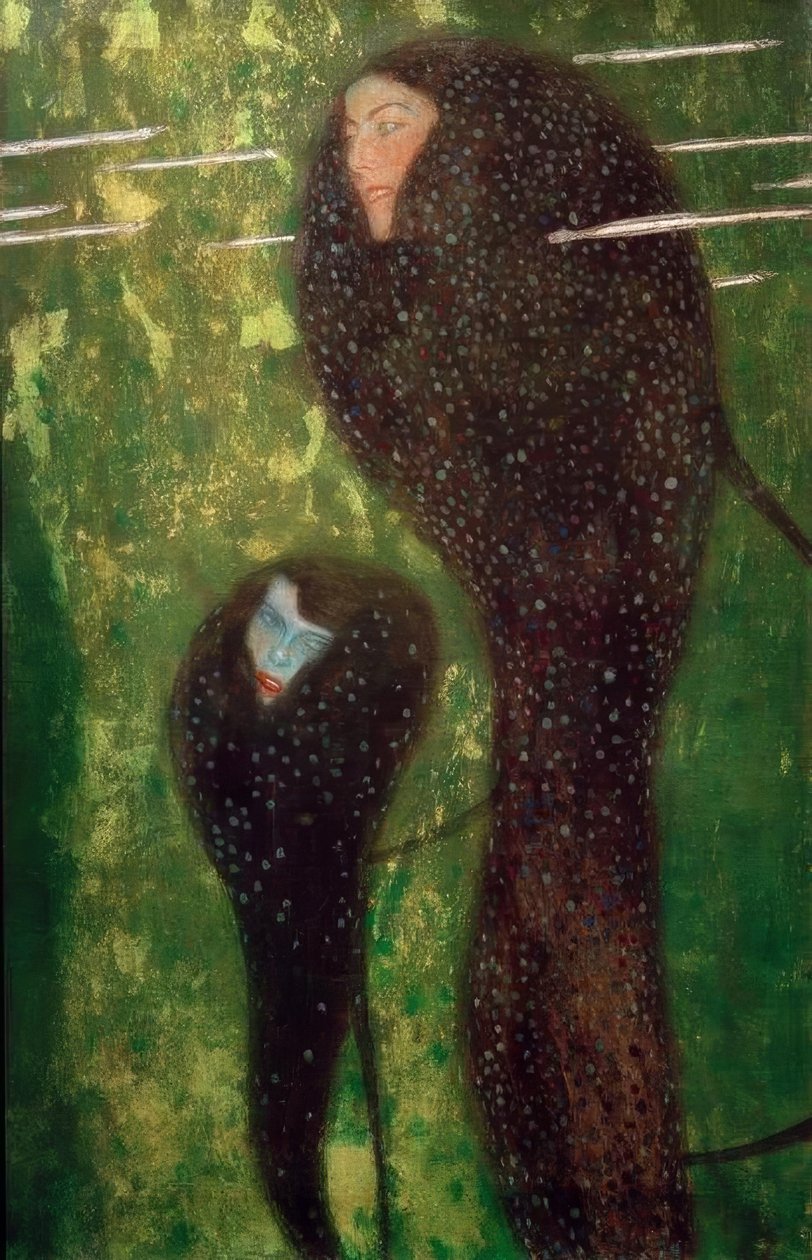 Havfruer (sølvfisk) af Gustav Klimt