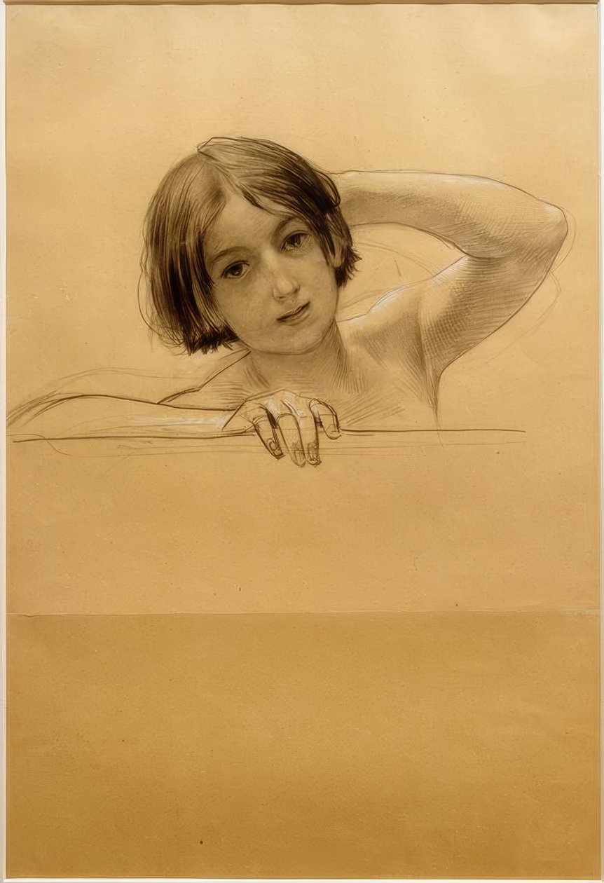 Portræt af et barn af Gustav Klimt
