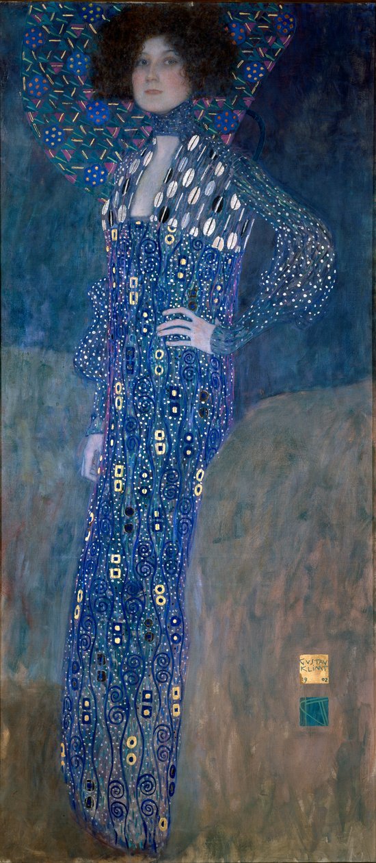 Portræt af Madame Floge af Gustav Klimt