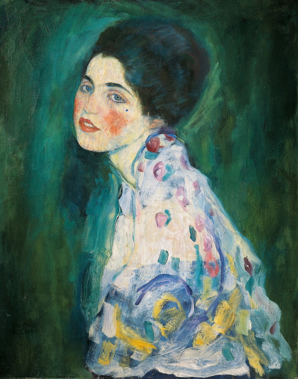 Portræt af en ung kvinde af Gustav Klimt
