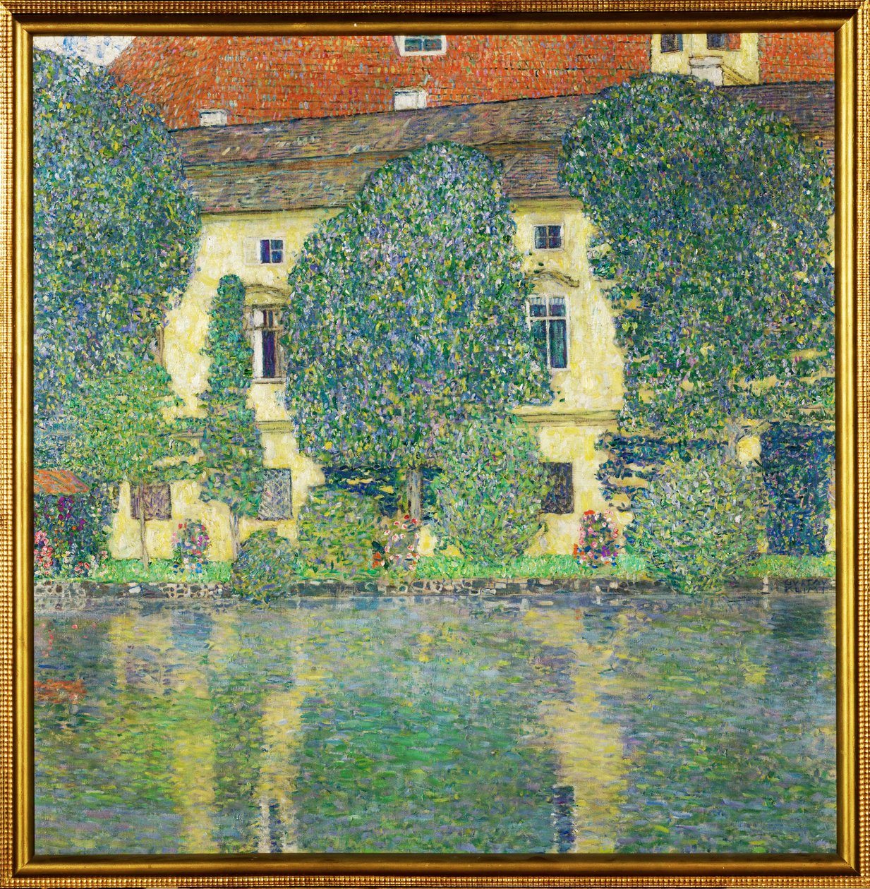 Kammer am Attersee Slot III (vandborg) af Gustav Klimt