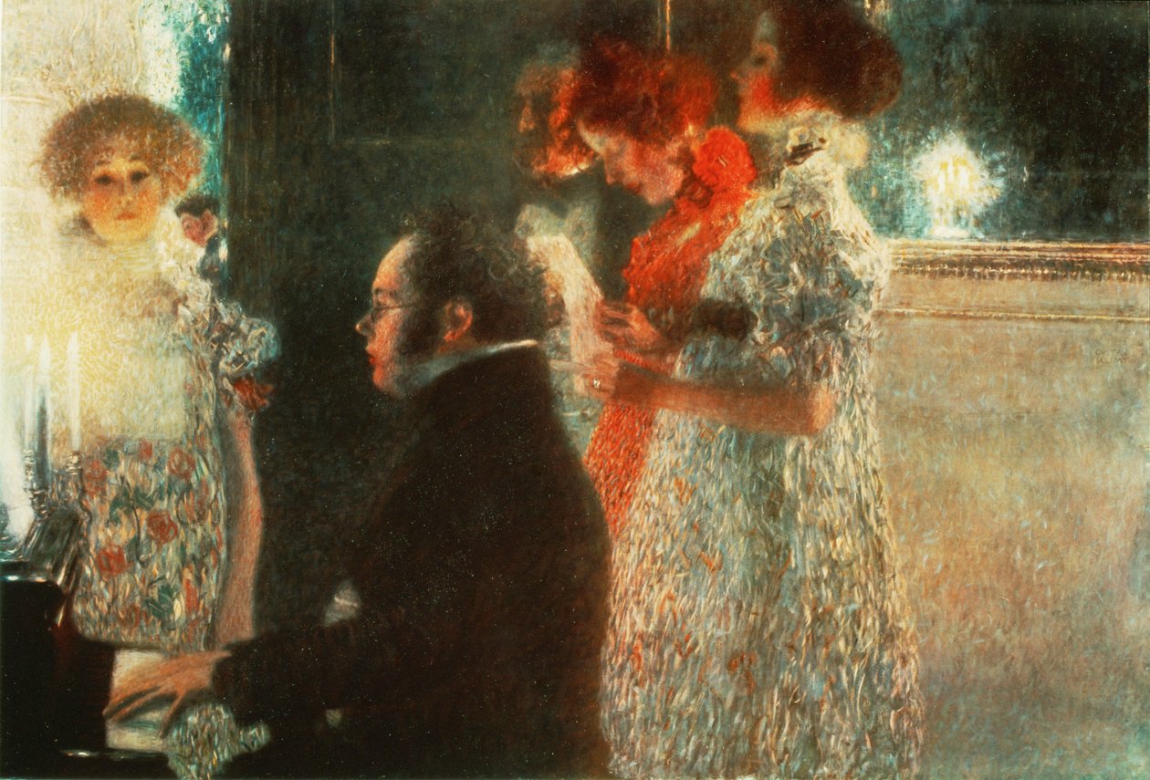 Schubert ved klaveret af Gustav Klimt