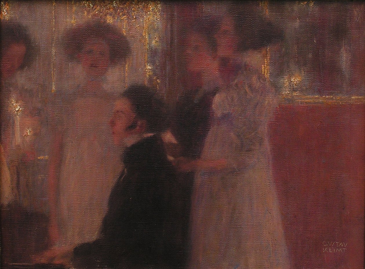 Schubert ved klaveret Sketch, 1896. af Gustav Klimt