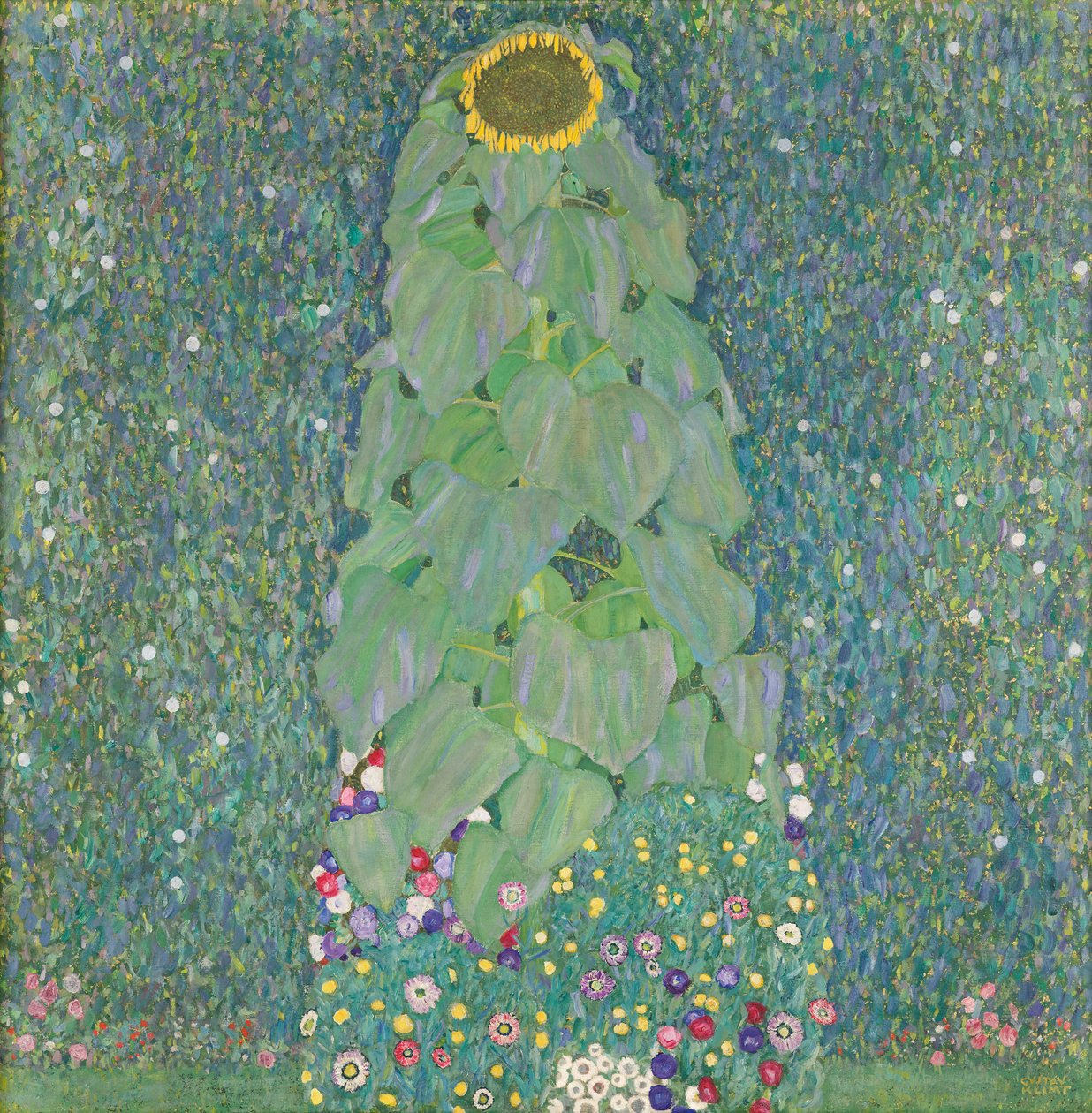 Solsikke, 1907-1908. af Gustav Klimt