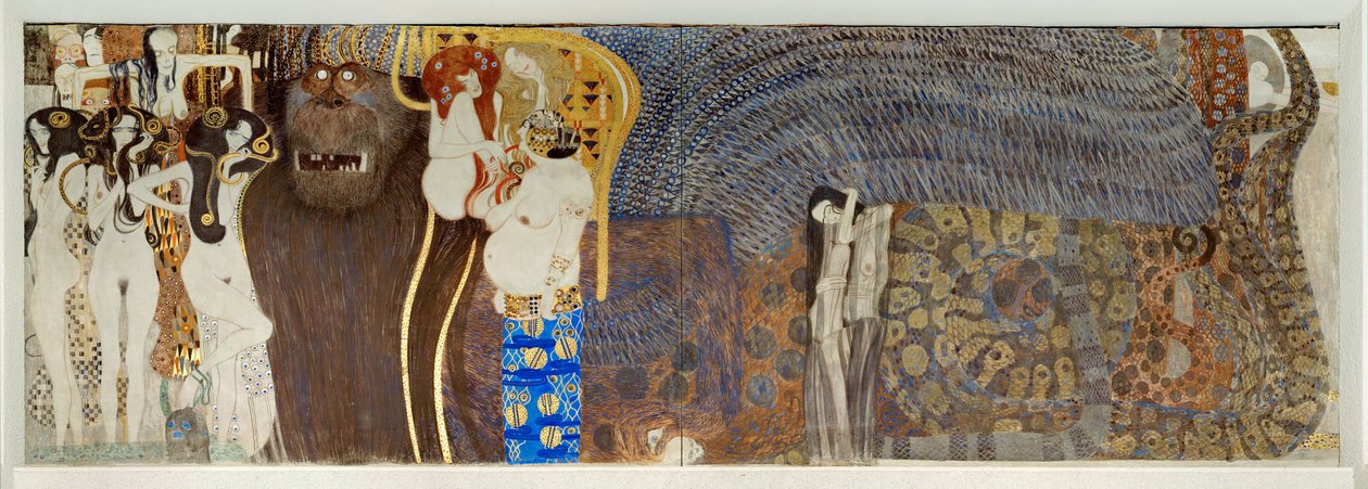 "Beethoven-frisen", detalje af Gustav Klimt