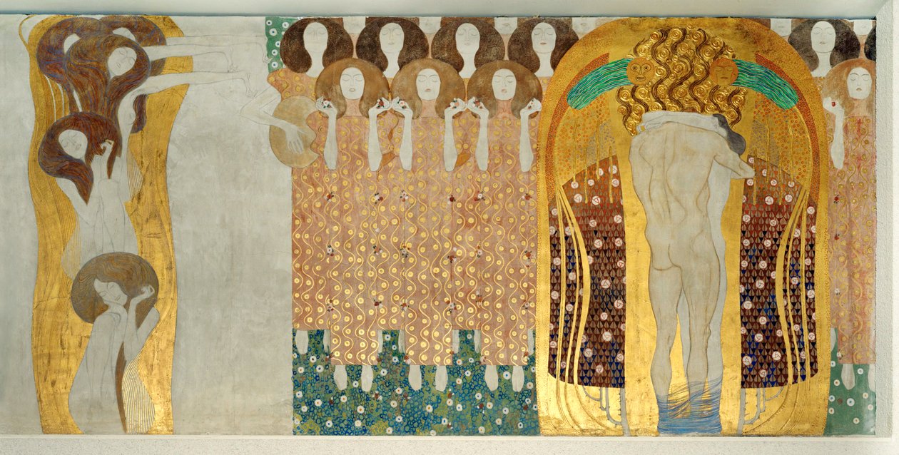 Beethoven-frisen, detalje af Gustav Klimt