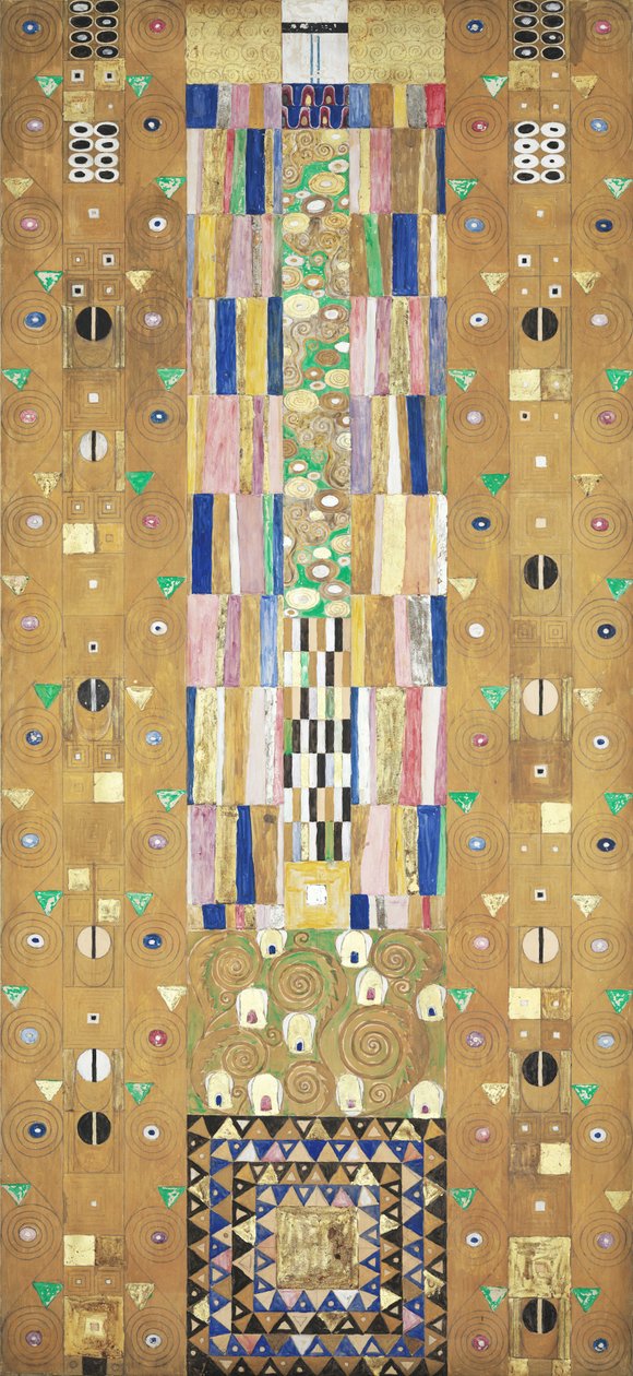 The Stoclet Frieze, Detail: The Knight, 1905-1909. af Gustav Klimt
