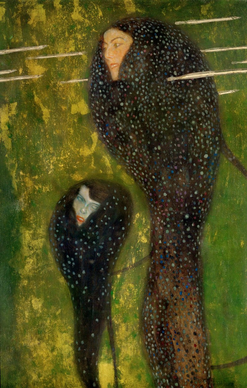 Vandnymfer - sølvfisk af Gustav Klimt