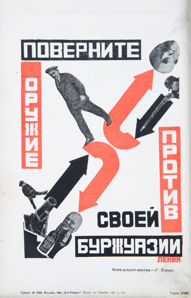 Vladimir Lenin, omkring 1934. af Gustav Klutsis