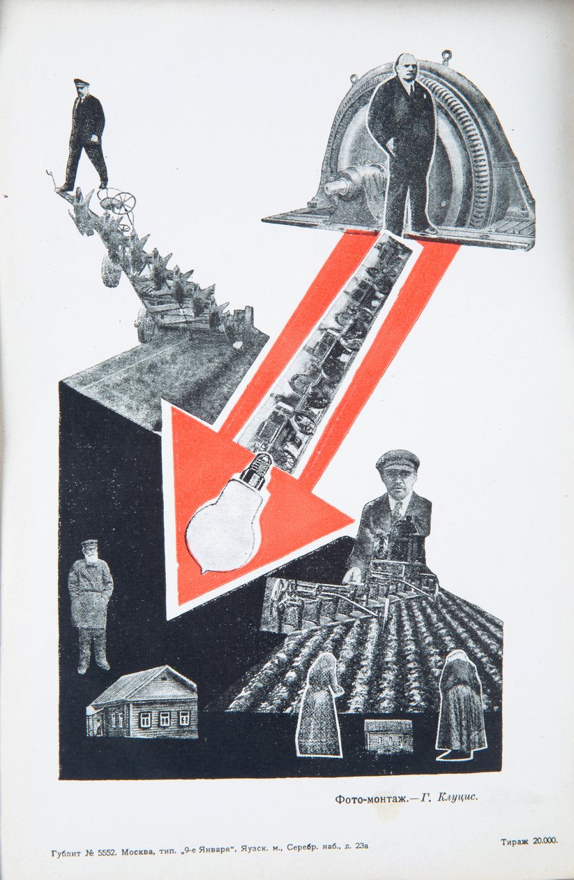 Vladimir Lenin, omkring 1934. af Gustav Klutsis