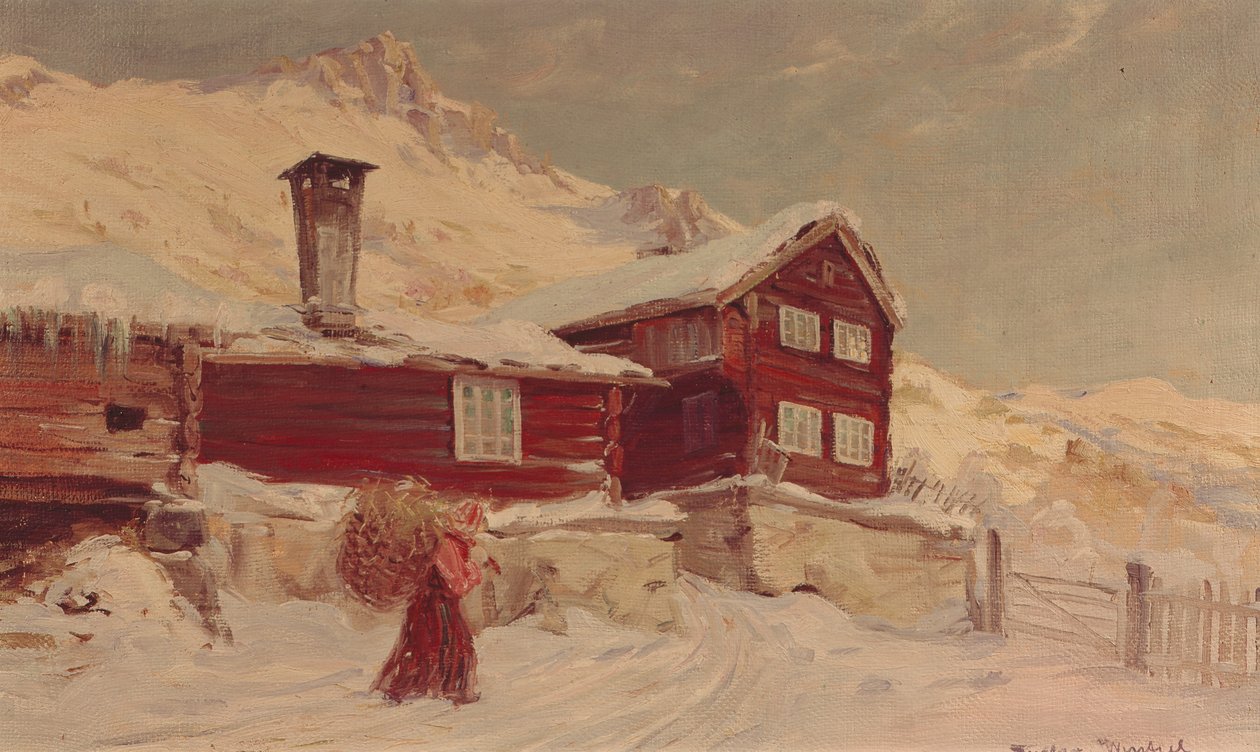 Fra Sandbu Farm (olie på lærred) af Gustav Wentzel
