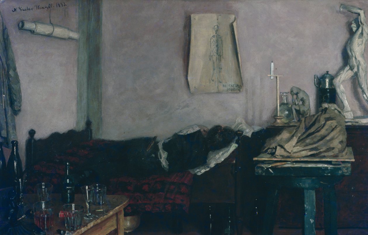 Tømmermænd af Gustav Wentzel