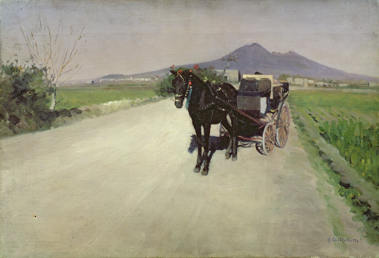 En vej i Napoli af Gustave Caillebotte