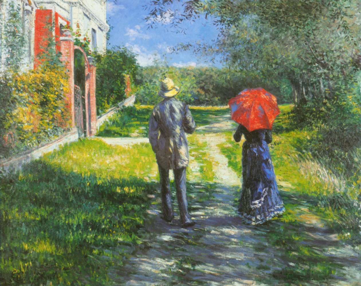 Stigende vej af Gustave Caillebotte