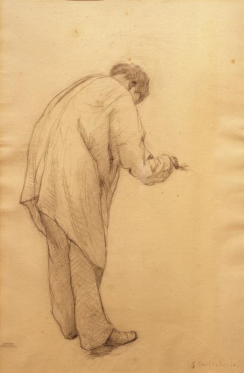 Studie for husmalere af Gustave Caillebotte
