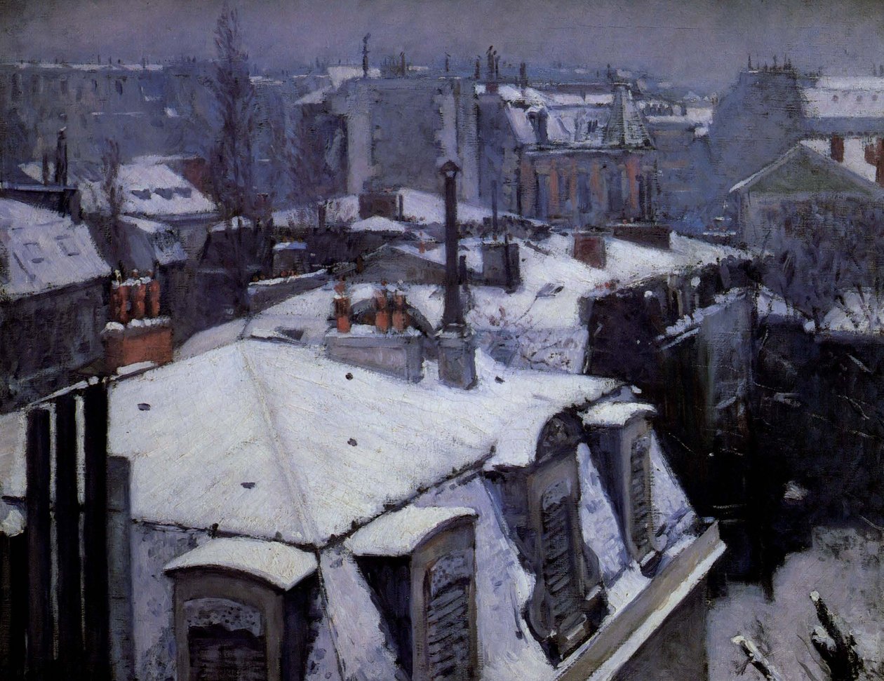 Tage under sne af Gustave Caillebotte