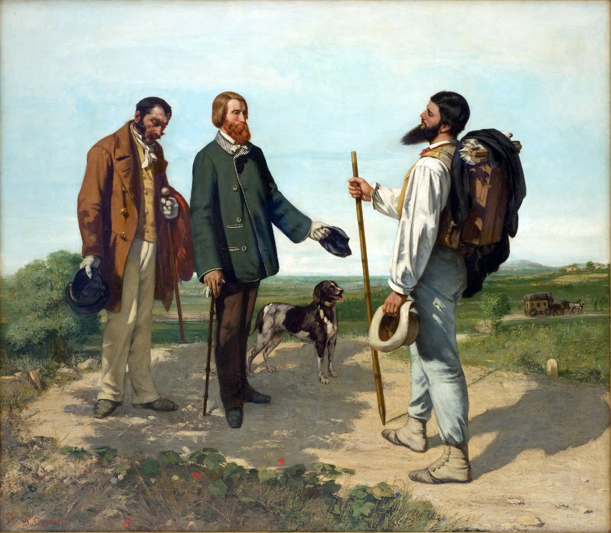 Hej hr. Courbet af Gustave Courbet
