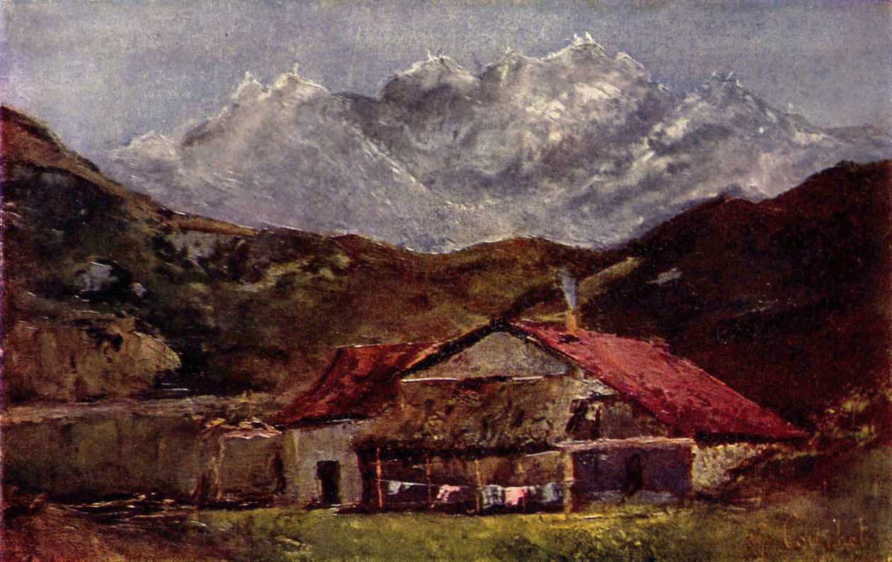 Bjerghytten af Gustave Courbet