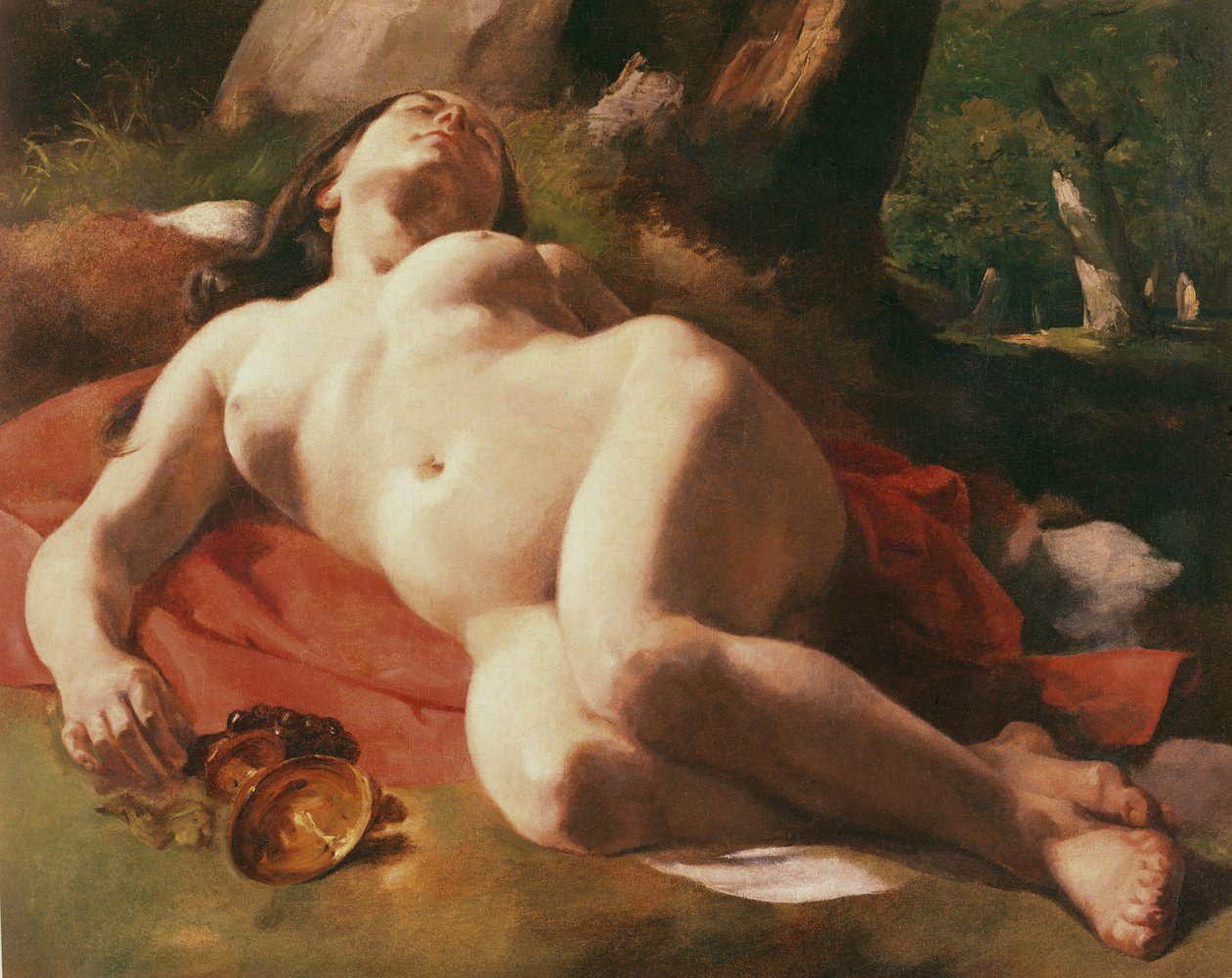 Bacchante, ca.1844-47 af Gustave Courbet