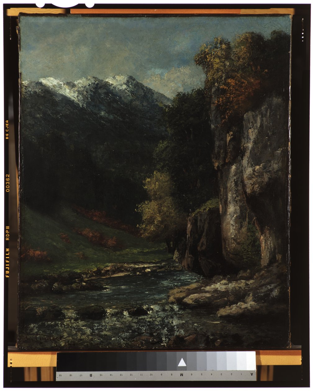 Landskab, c.1874-77 af Gustave Courbet